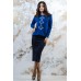 Embroidered Costume "Stars" Electric Navy